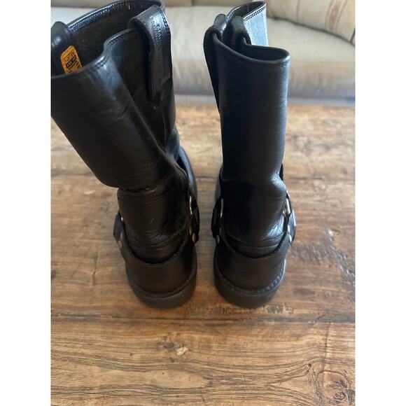 Cactus black harness heavy duty leather work boots 8.5
Made in Mexico main image 7